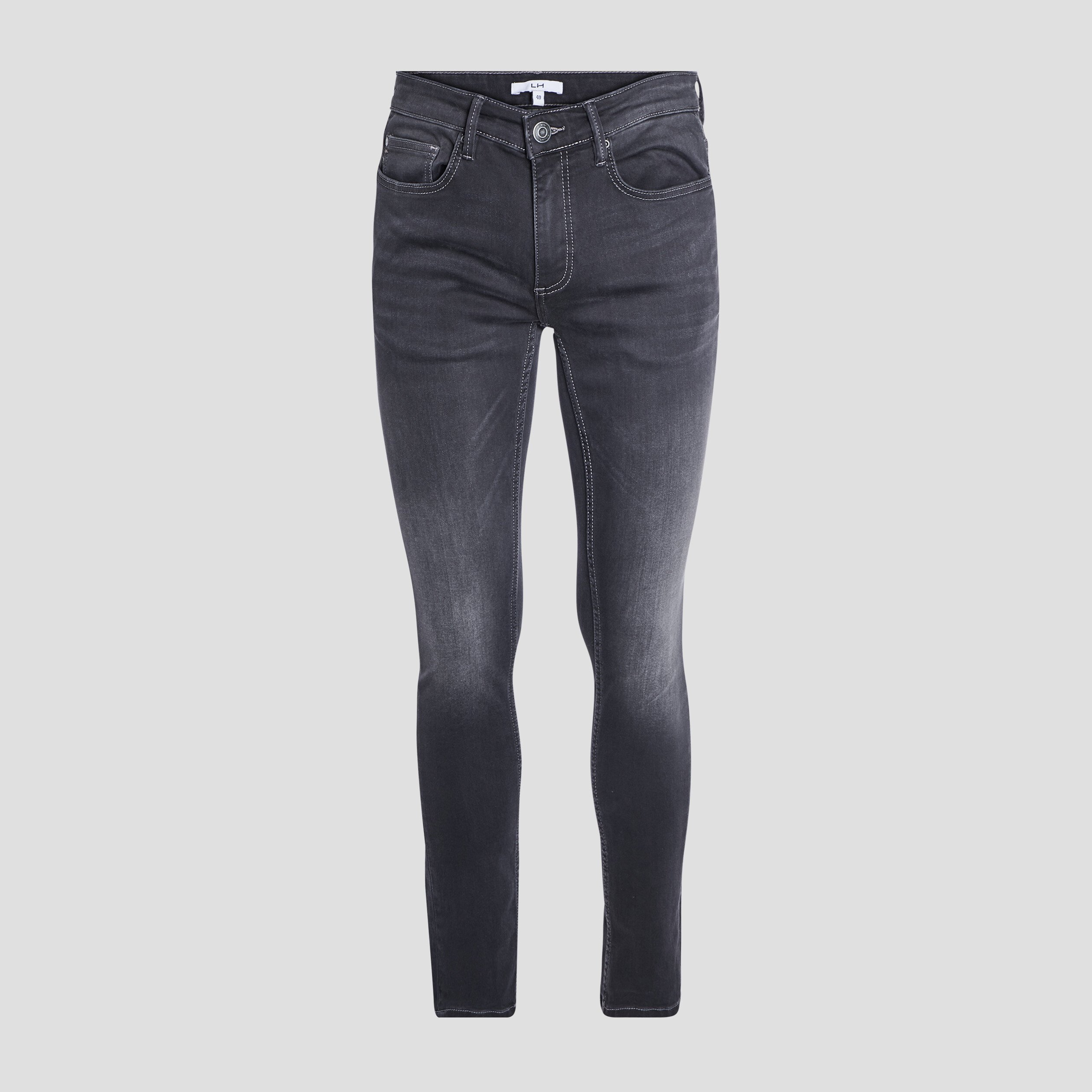 Jeans skinny stretch gris homme | La Halle