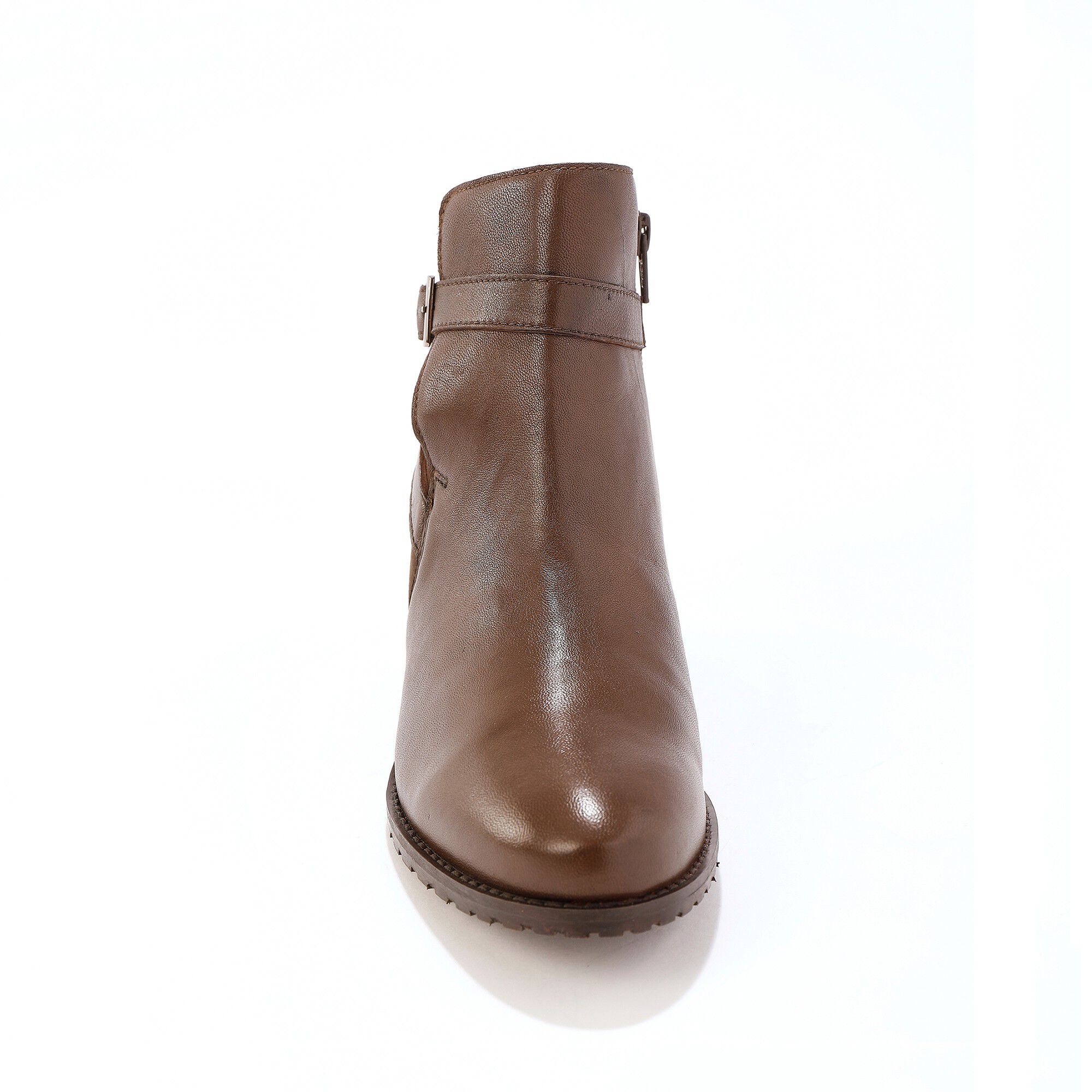 Boots en cuir à boucles