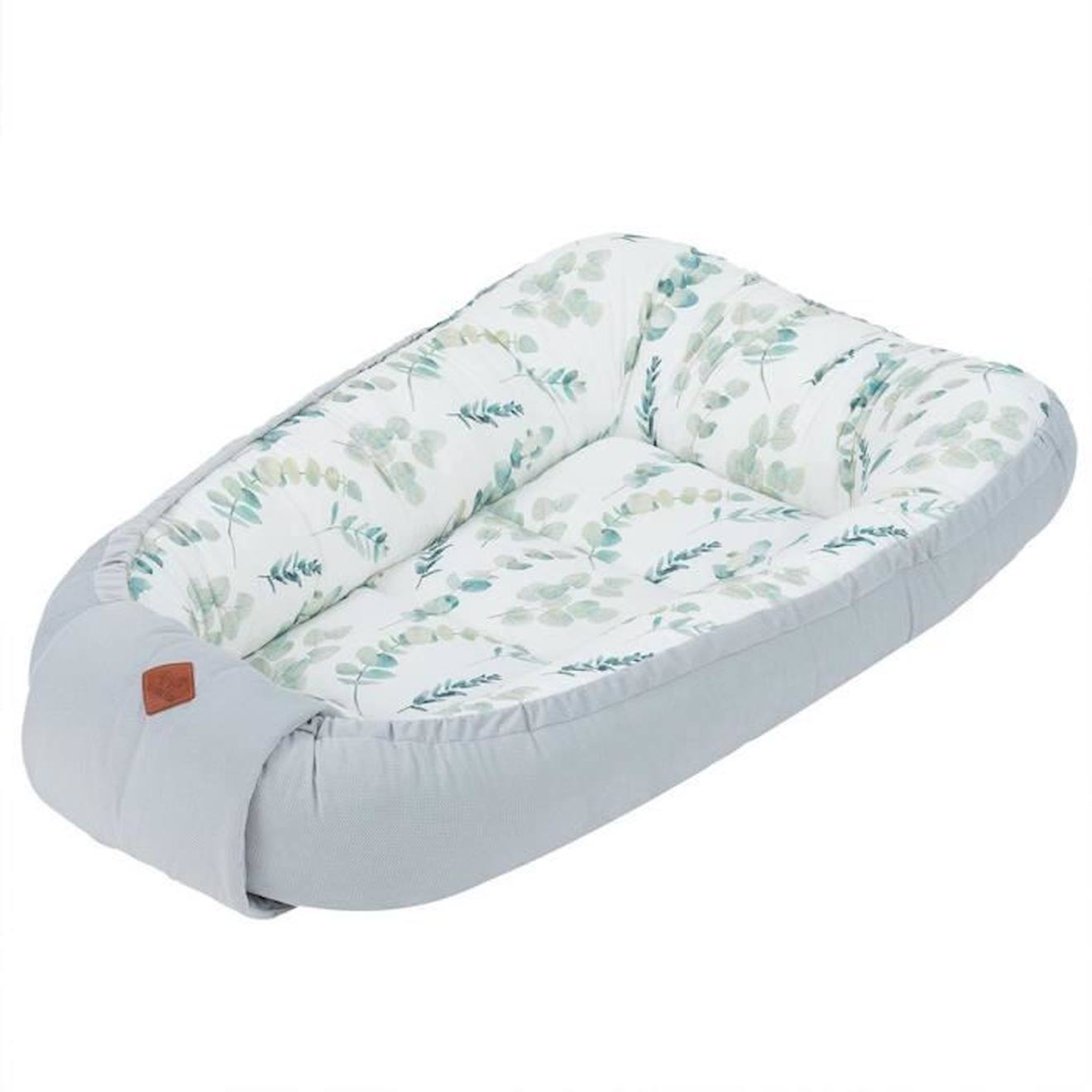 Cocon bébé matelassé nid réducteur de lit, Eucalyptus Multicolore De 0 à 9 mois blanc