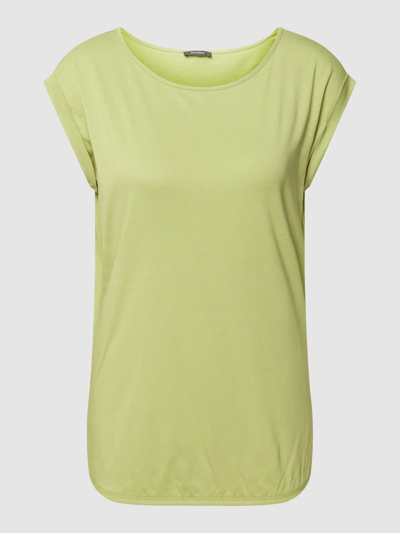 T-Shirt mit Fledermausärmeln in grün
