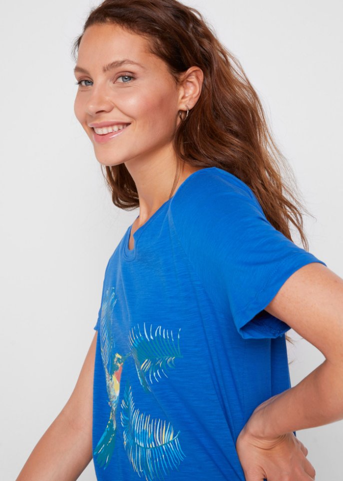 Baumwoll Shirt mit Druck