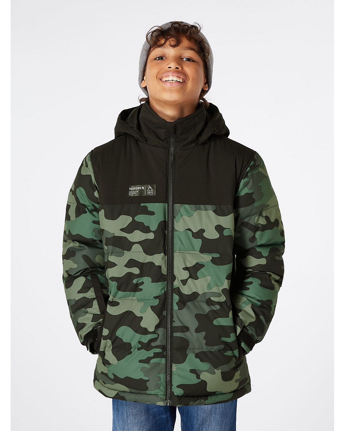 PRTARMIN JR  - 10K Wasserdicht und atmungsaktiv aus Recyclingmaterial hergestellt   Winterjacke Skijacken für Jungen