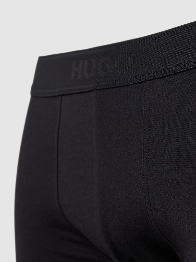 Trunks mit elastischem Logo-Bund in schwarz