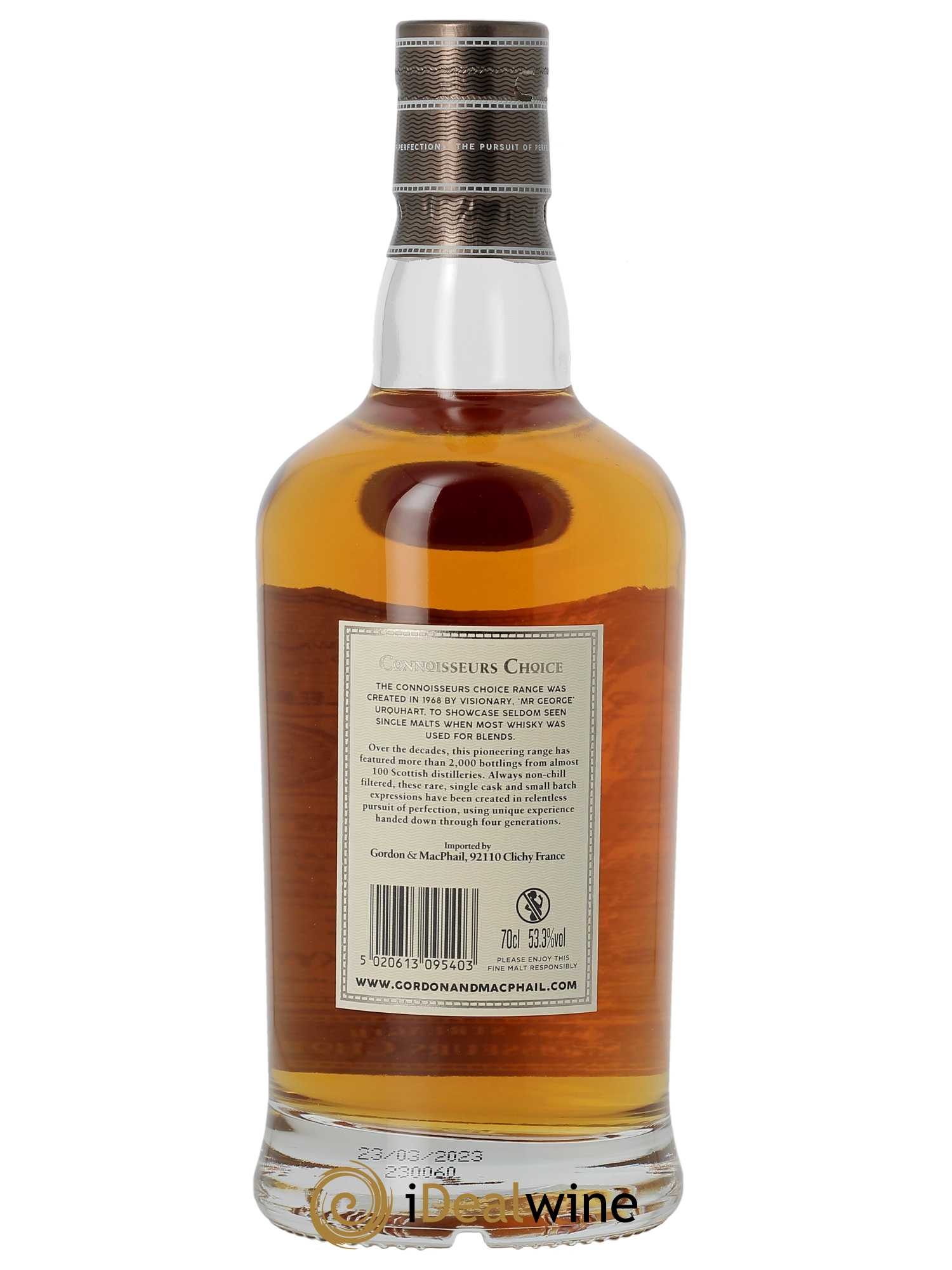 Whisky Caol Ila 39 ans Gordon & Macphail  1984 - Lot de 1 Bouteille