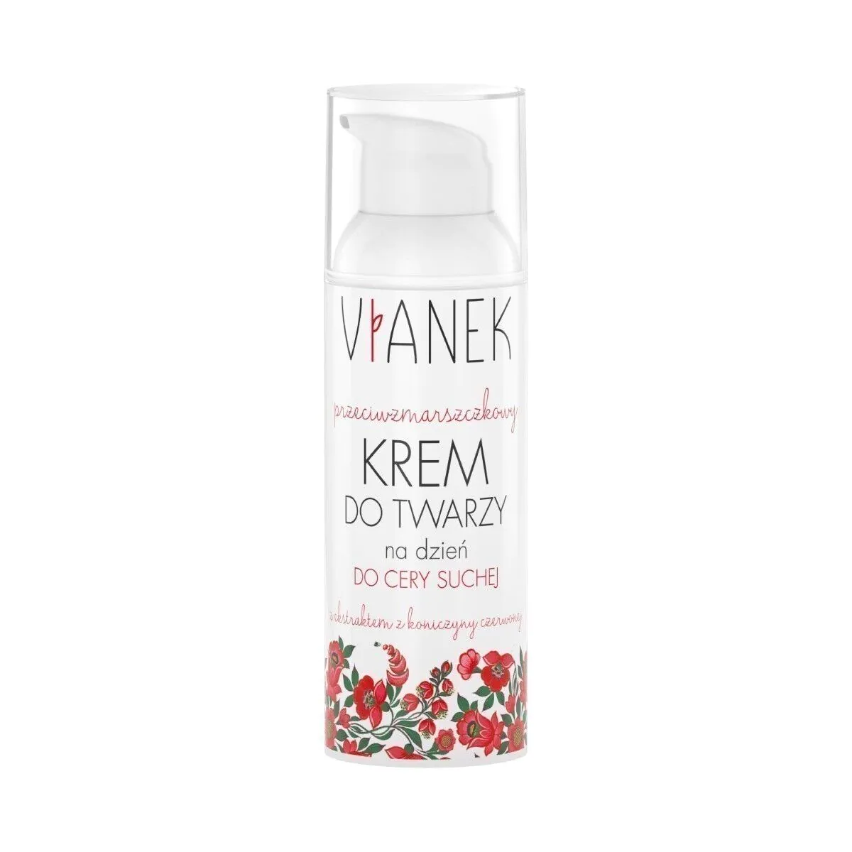 Vianek anti-rimpel dagcrème voor het gezicht, speciaal voor de droge huid.