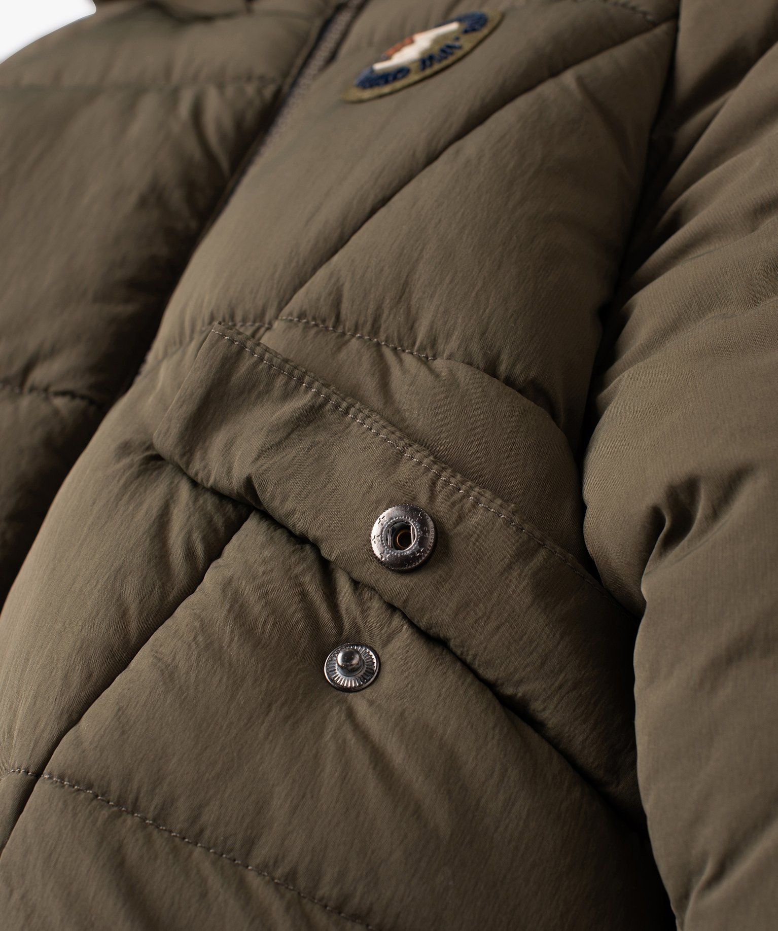 Blouson matelassé doublé peluche à capuche bébé Garçon... kaki | GEMO