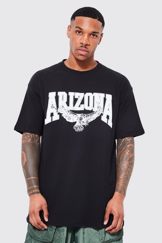 Oversize T-Shirt mit Arizona-Print