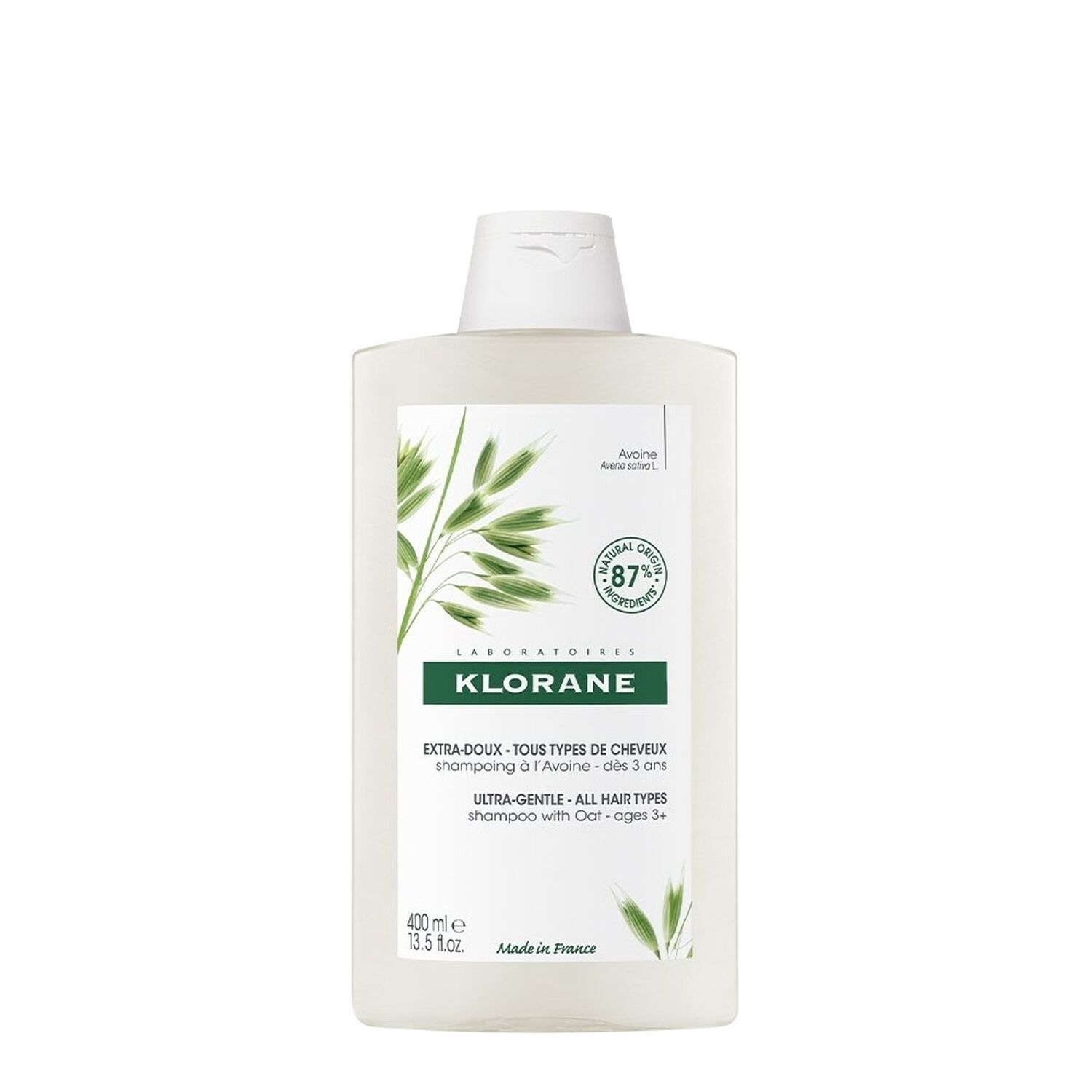 Klorane Shampoing Extra-Doux au Lait d'Avoine 400 ml