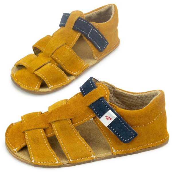 EF Barefoot Kids ~ Sam Leder Sandale ~ Cognac