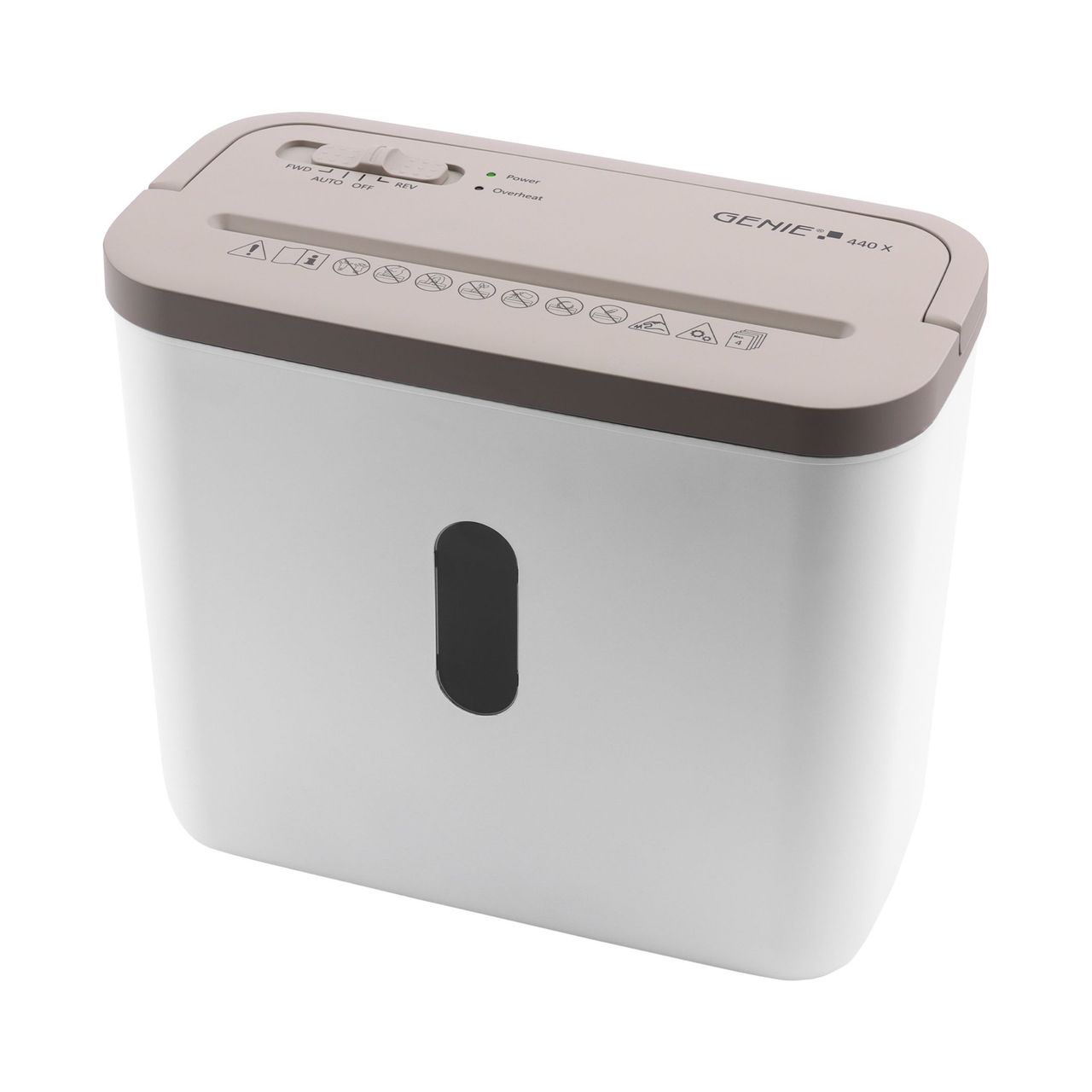 GENIE Aktenvernichter GENIE 440 X weiß/braun