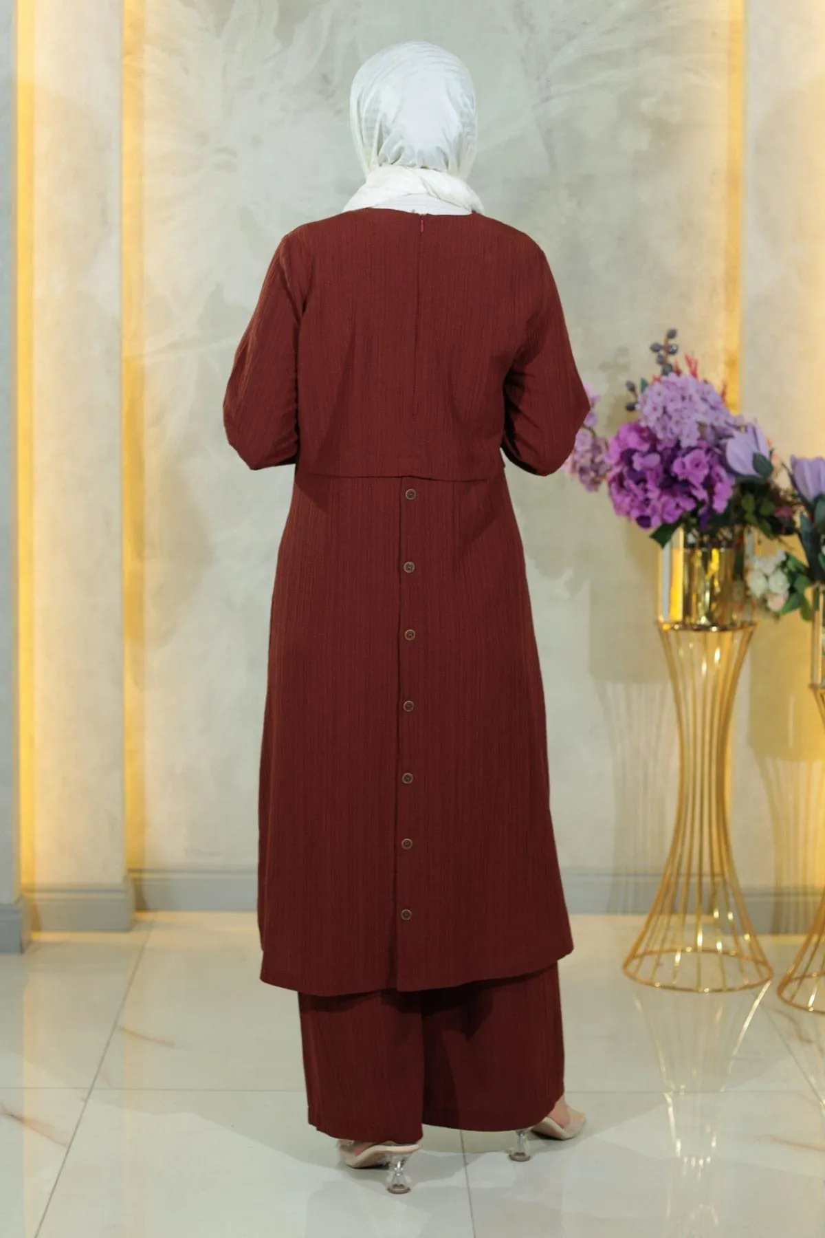 Modamihram  Zweiteiler - Braun - Regular Fit