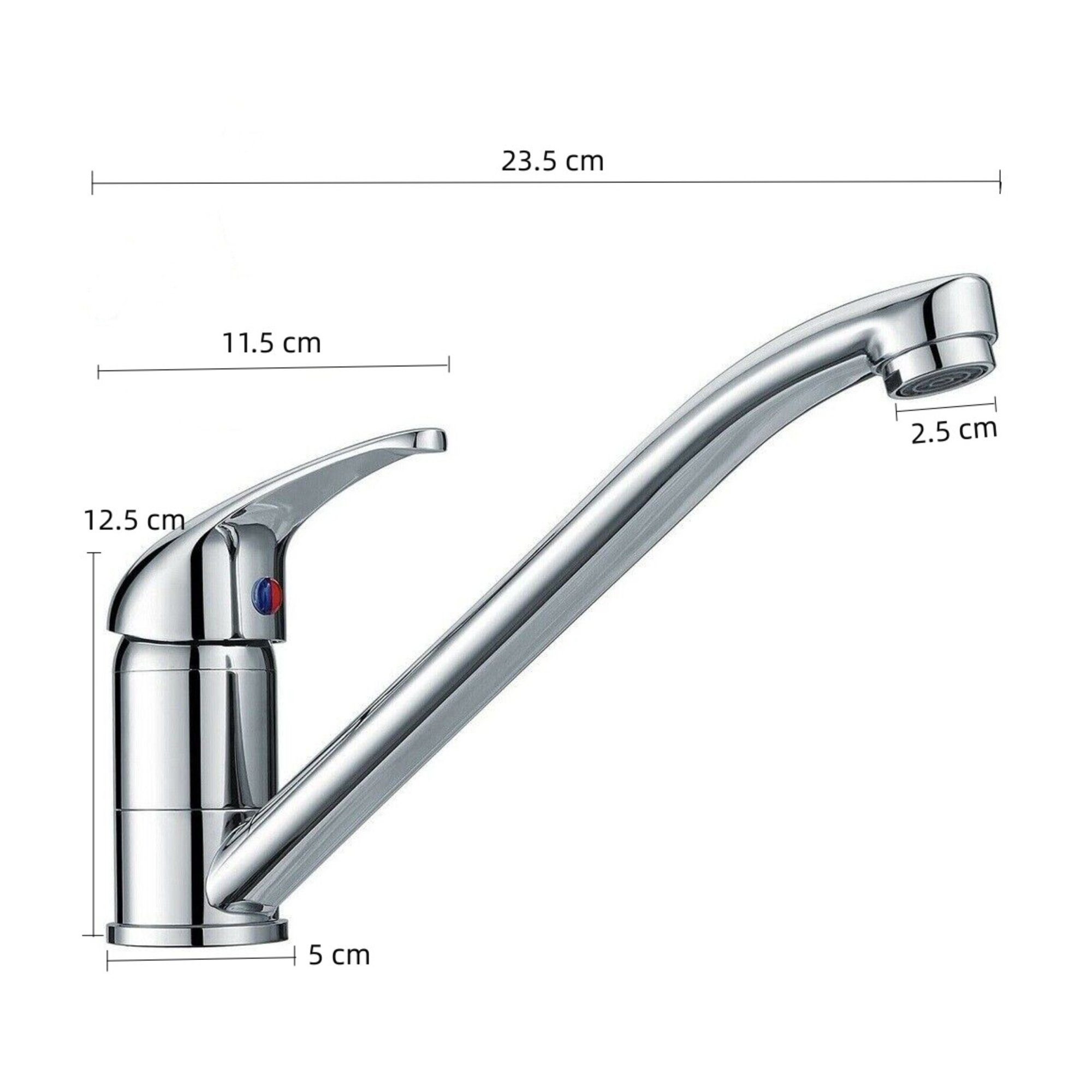 DAKYAM Waschtischarmatur Wasserhahn Küche Bad Küchenarmatur Spültischarmatur drehbar