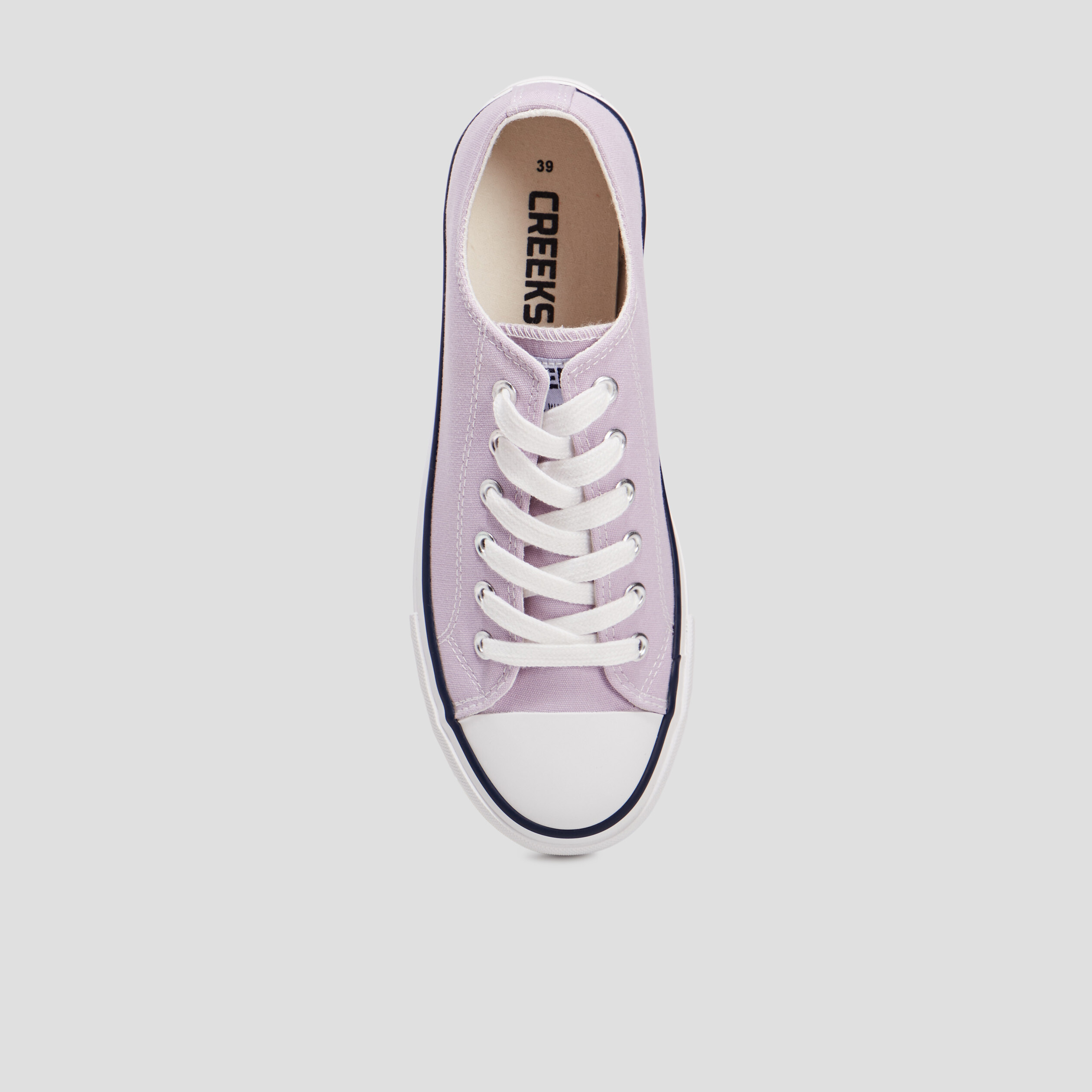 Tennis en toile à lacets Creeks mauve femme | La Halle