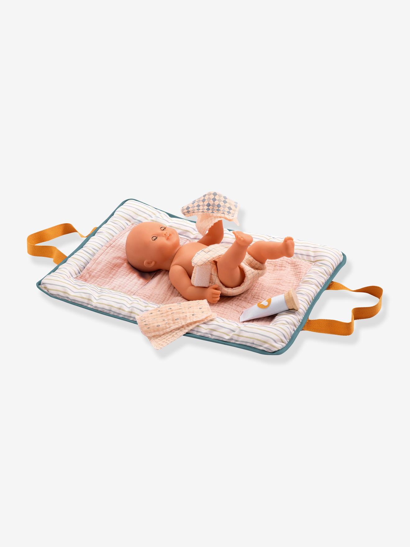 Djeco Puppen-Wickeltasche mit Zubehör DJECO - rosa