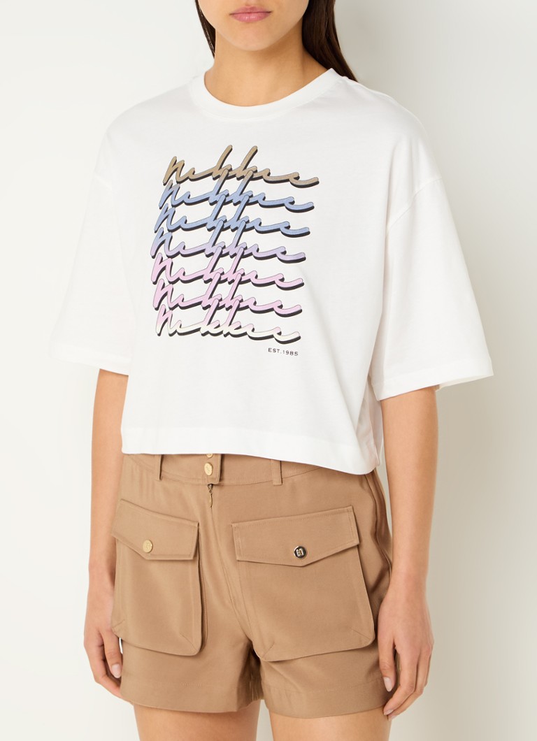 T-shirt με κομμένο λογότυπο NIKKIE Daito