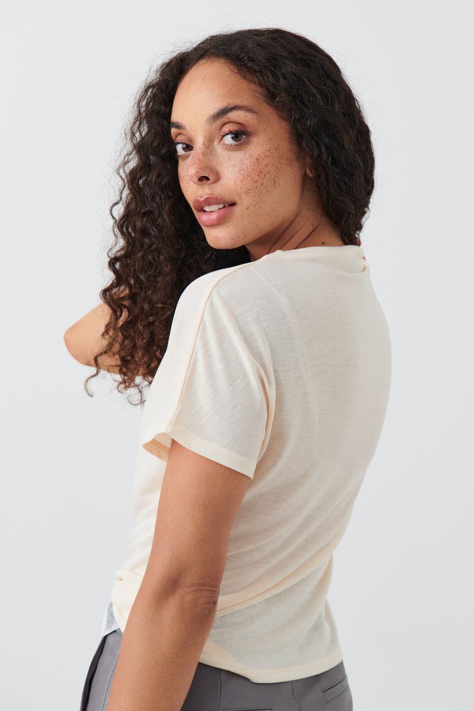 Funnel neck top