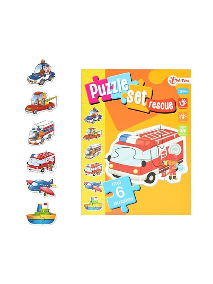 Toi-Toys Baby Puzzle-Set Rettungsdienste 6 Fahrzeuge 12 Monate günstig kaufen onesize