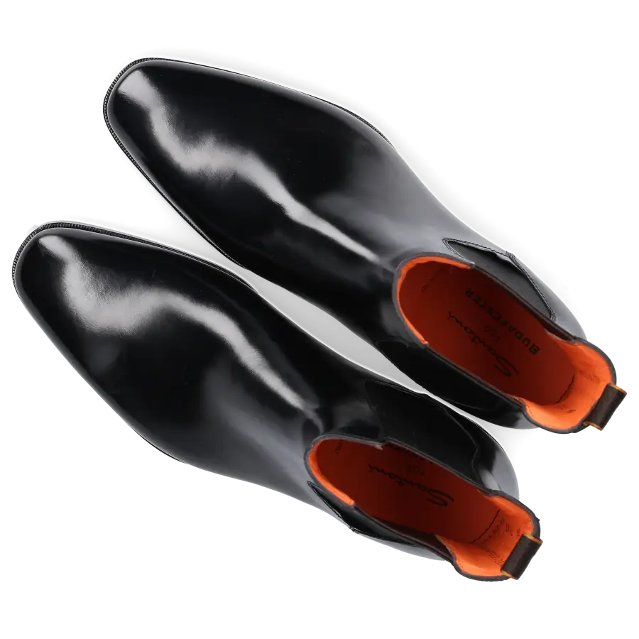 Santoni - Chelsea Boots 16755 Kalbsleder - schwarz