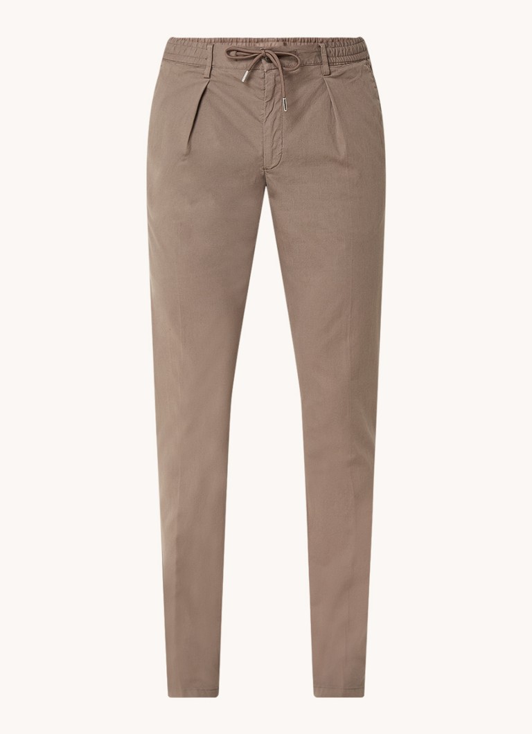 Pantaloni chino slim-fit Profuomo con texture a coste e tasche interne
