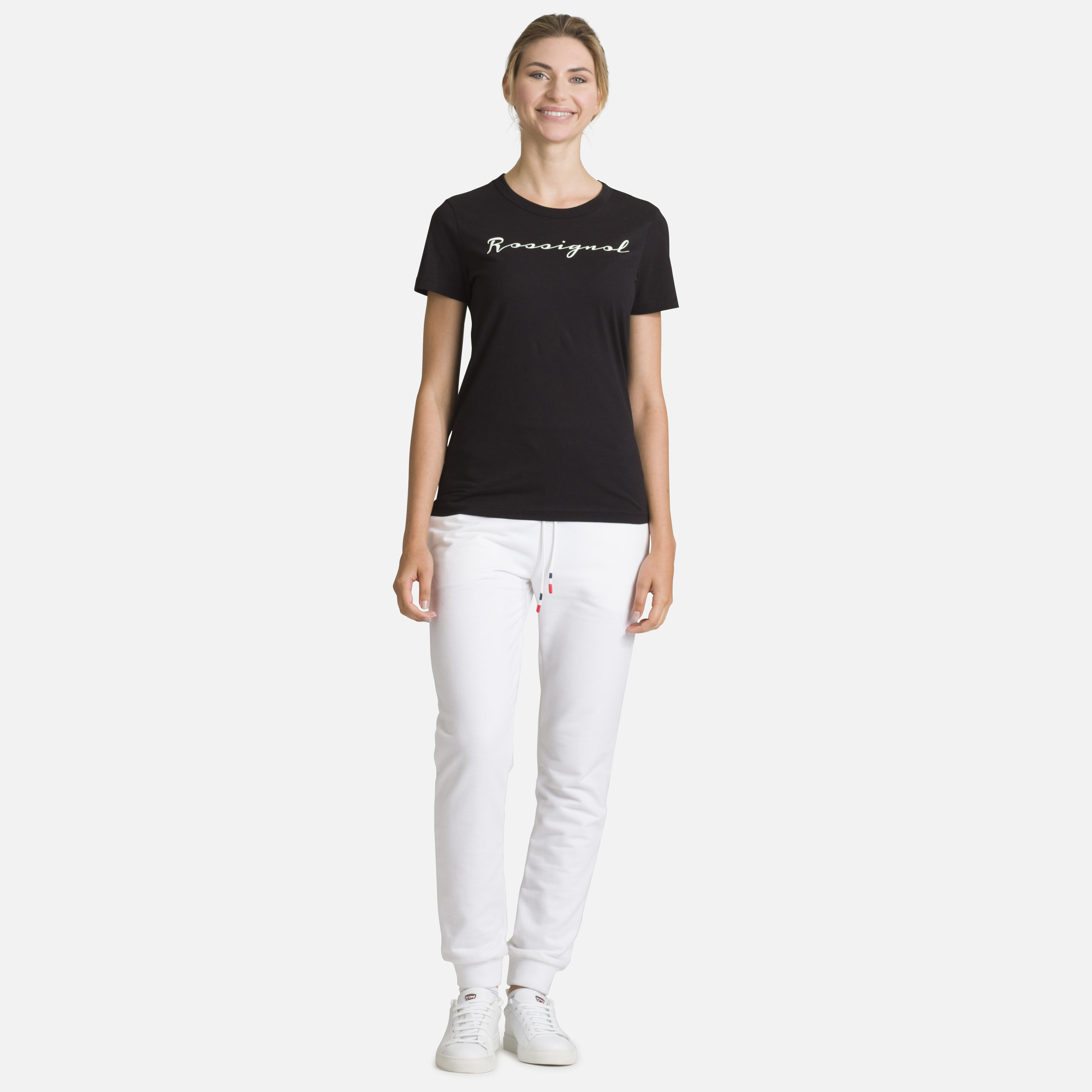 Pantalon en coton logo femme