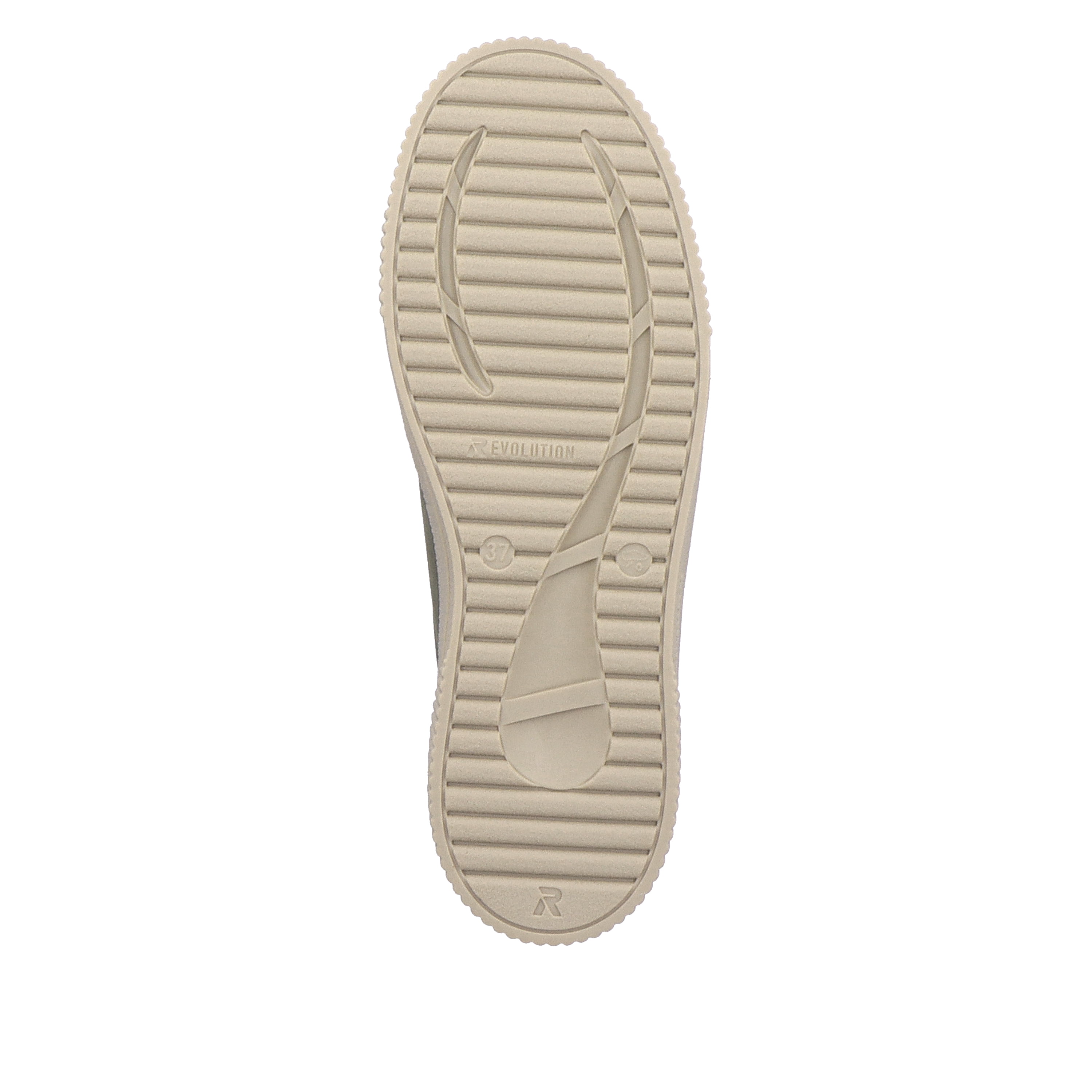 Rieker Damen Sneaker Low khaki-green creme-beige