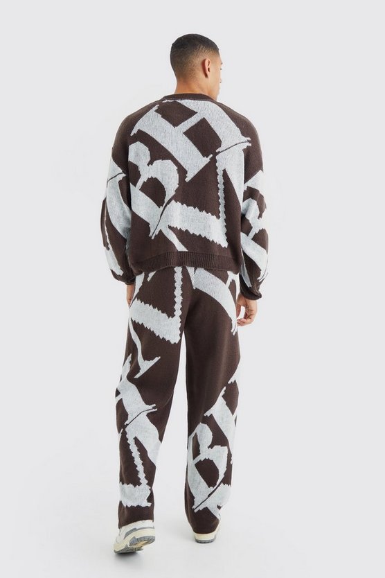 Kastiger Jacquard-Pullover