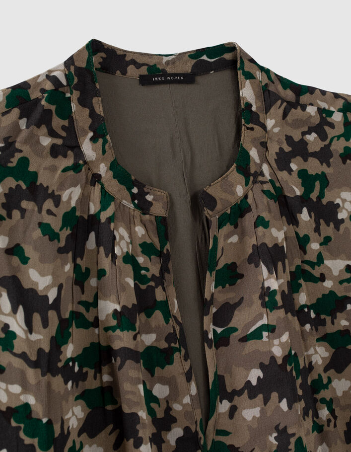 Robe lichen imprimé green camo Femme