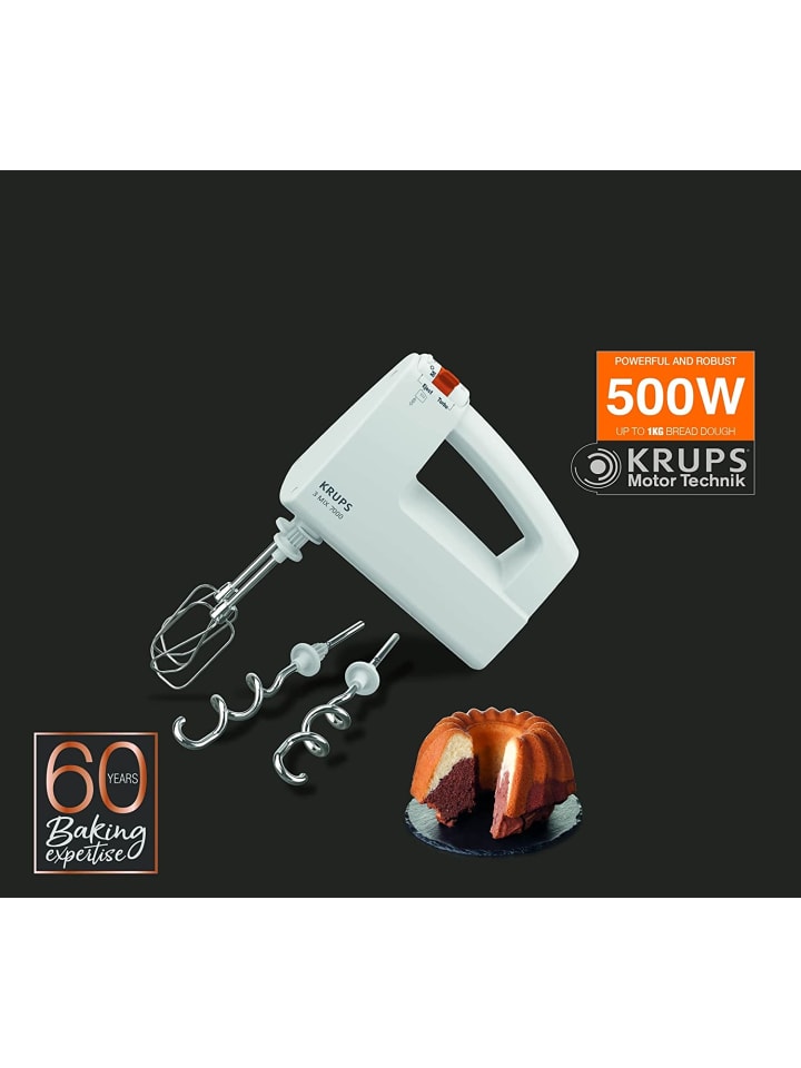 Krups 3 Mix 7000 Handmixer in Weiß günstig kaufen onesize