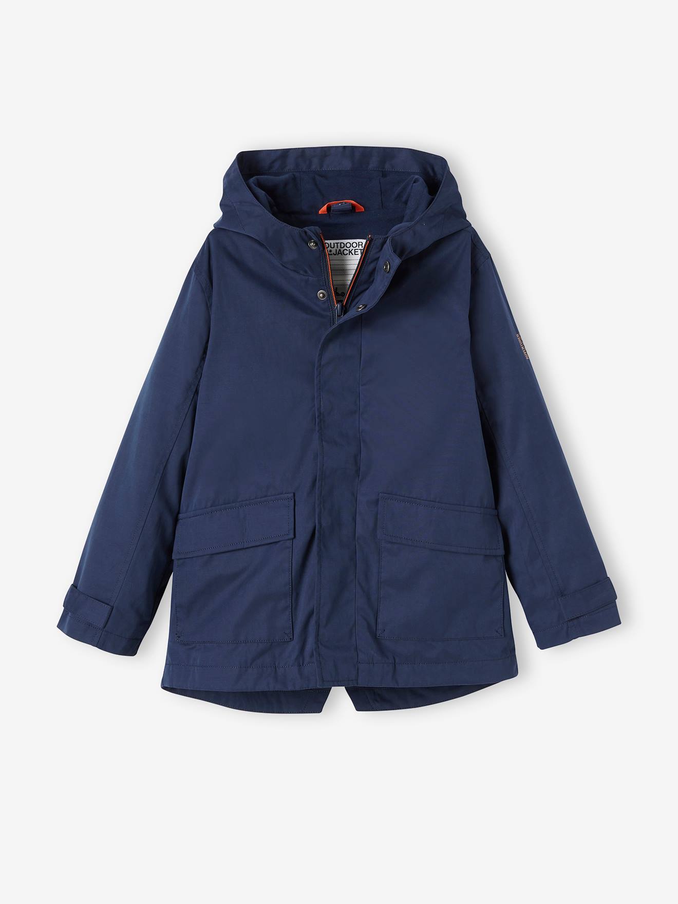 Parka 3 en 1 garçon mi-saison bleu grisé