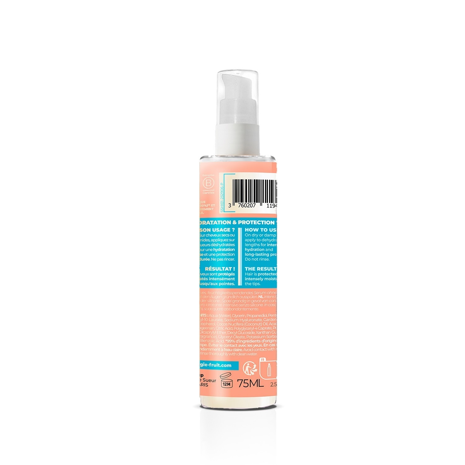 Energie Fruit SOS Intense Hydration serum za kosu - Za dehidriranu kosu - Hijaluronska kiselina