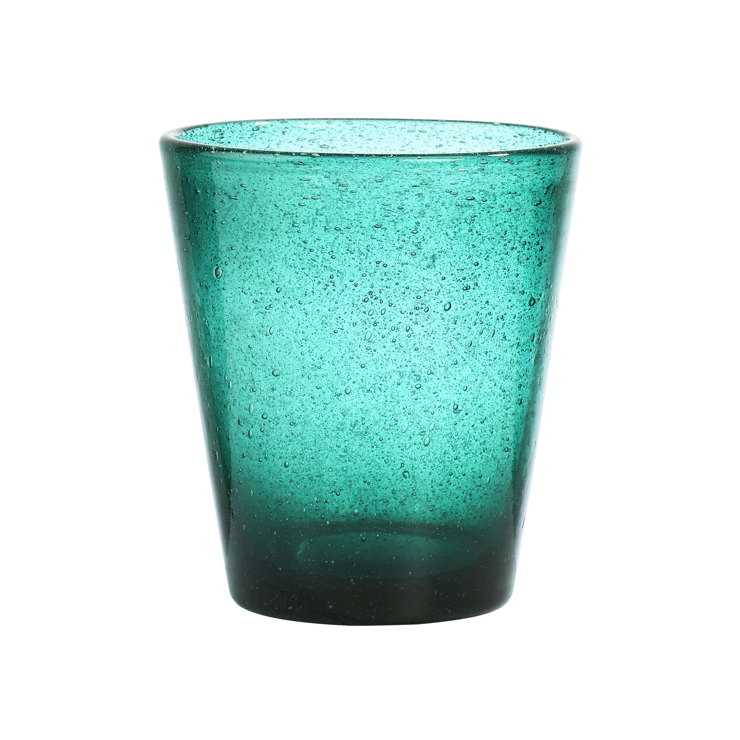 BUTLERS Glas WATER COLOUR Glas mit Luftblasen 290ml, Glas