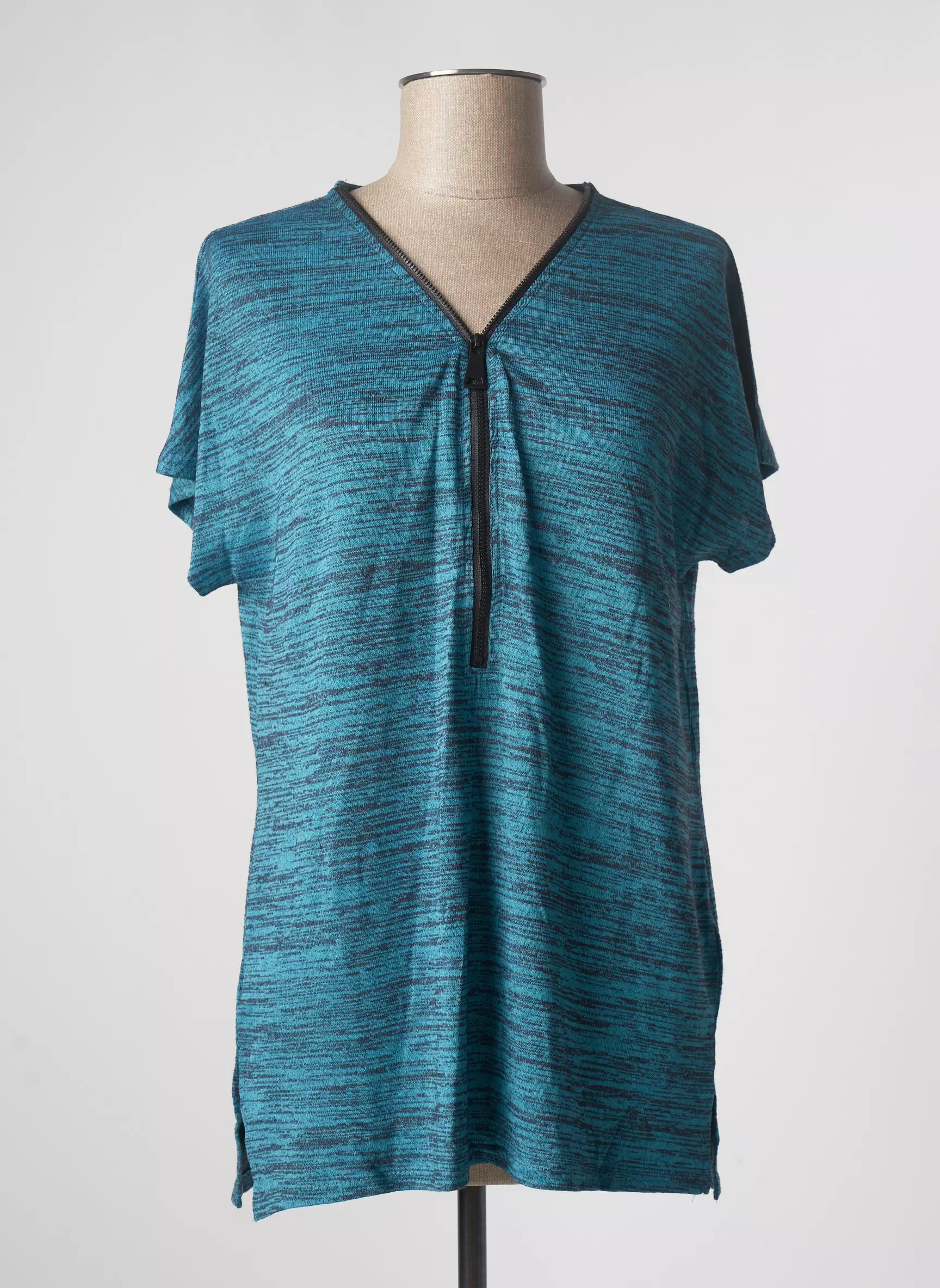 Blancheporte Tuniquemanchecourte Femme couleur bleu
