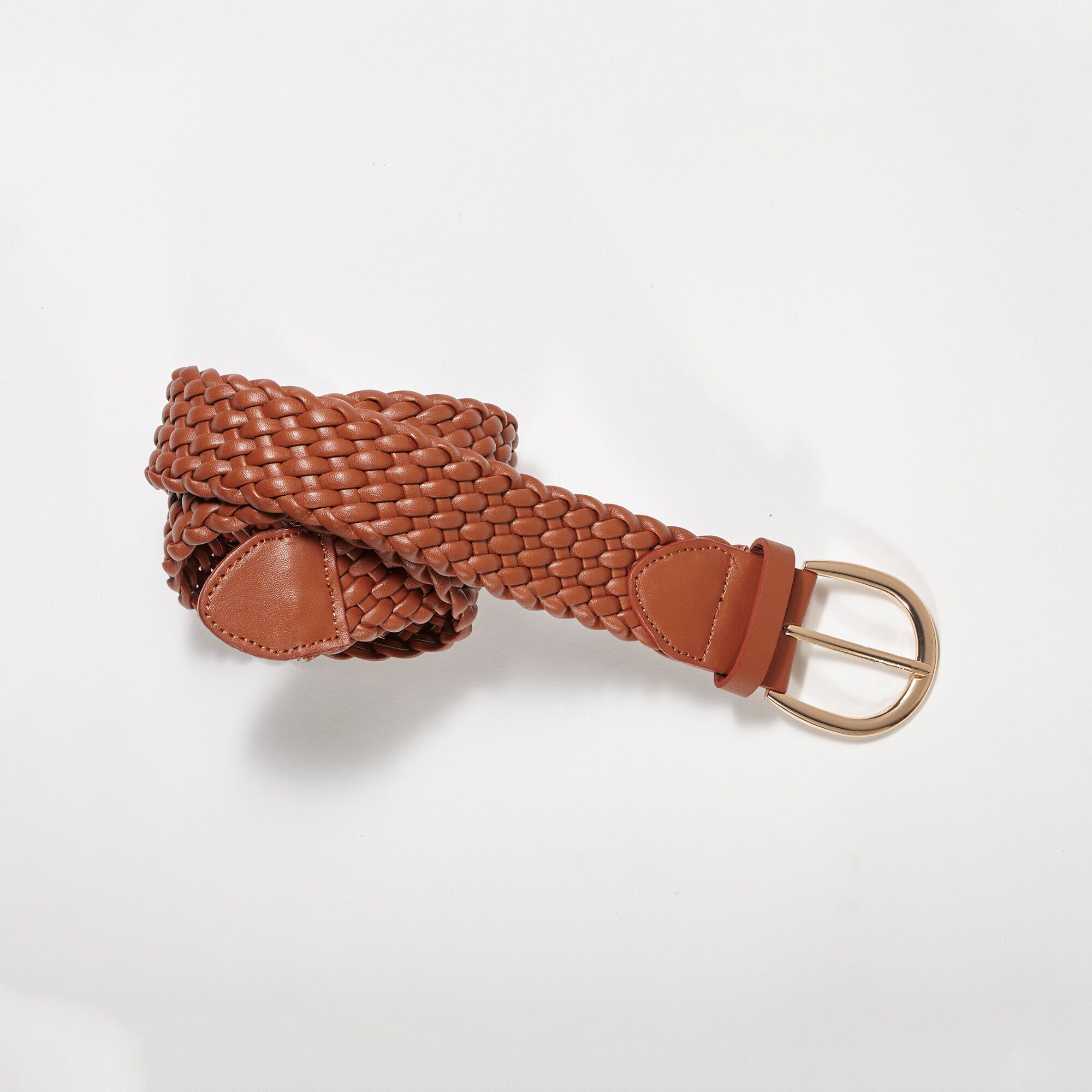 Ceinture tressée boucle ovale