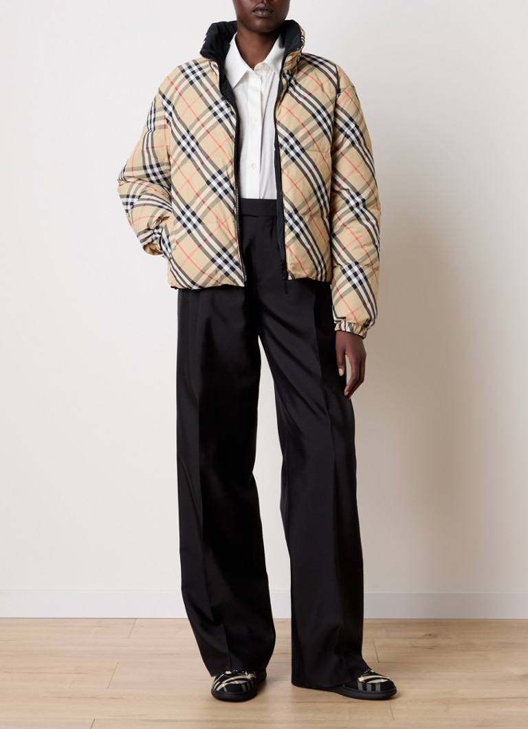 Burberry Vendbar pufferjakke med dunfyll
