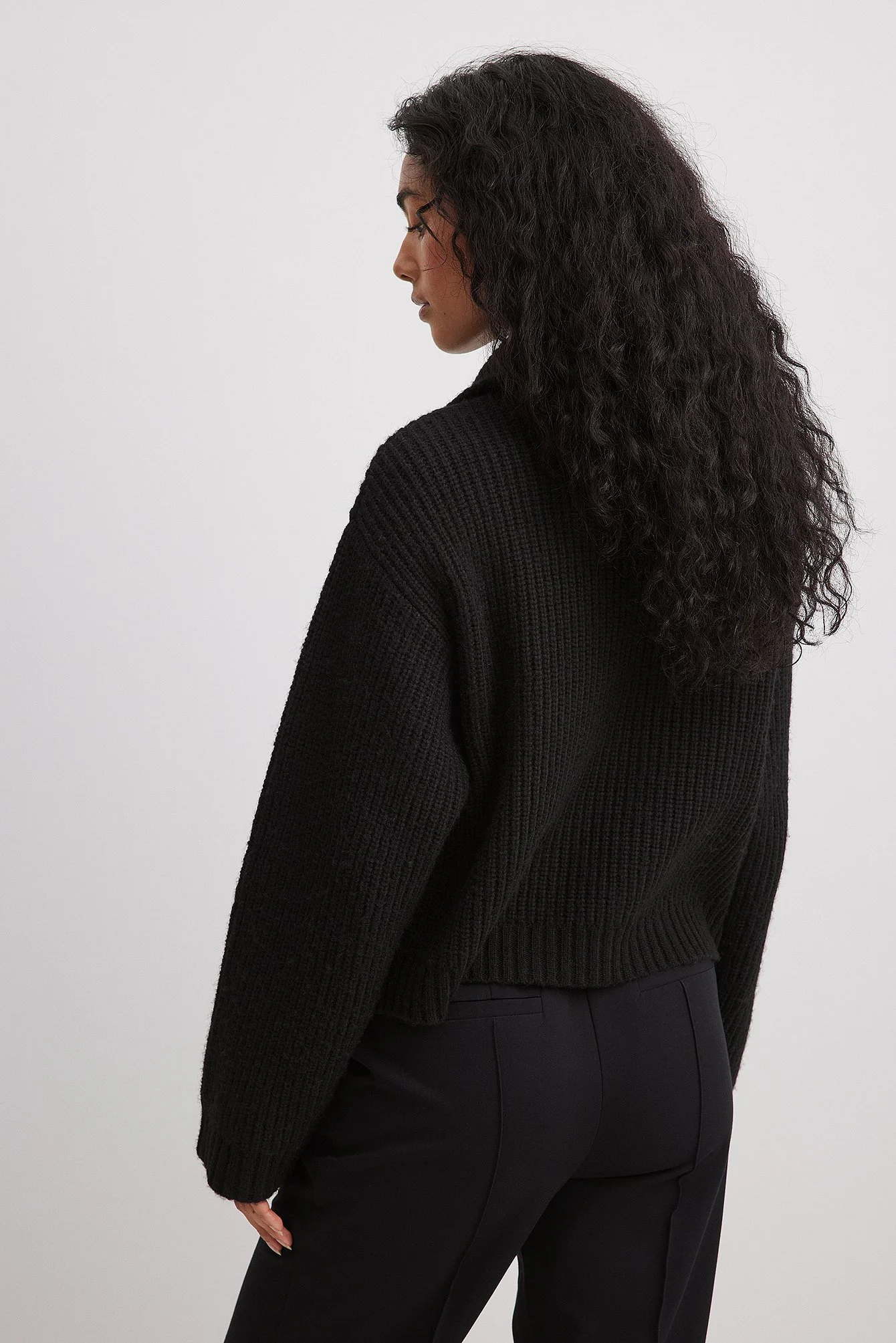 Strickpullover mit Reißverschluss