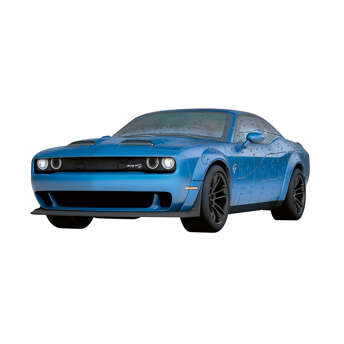 3D Puzzle 11283 - Dodge Challenger SRT Hellcat Redeye Widebody - Das stärkste Muscle Car der Welt als 3D Puzzle Auto, 108 nummerierte Kunststoff-Puzzleteile + 35 Zubehörteile