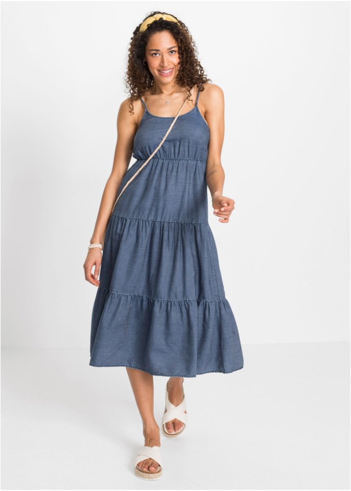 Oversize- Kleid in Jeansoptik mit TENCEL™ Lyocell