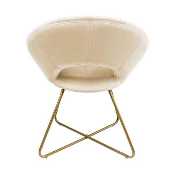 Samtstuhl SELESA, beige