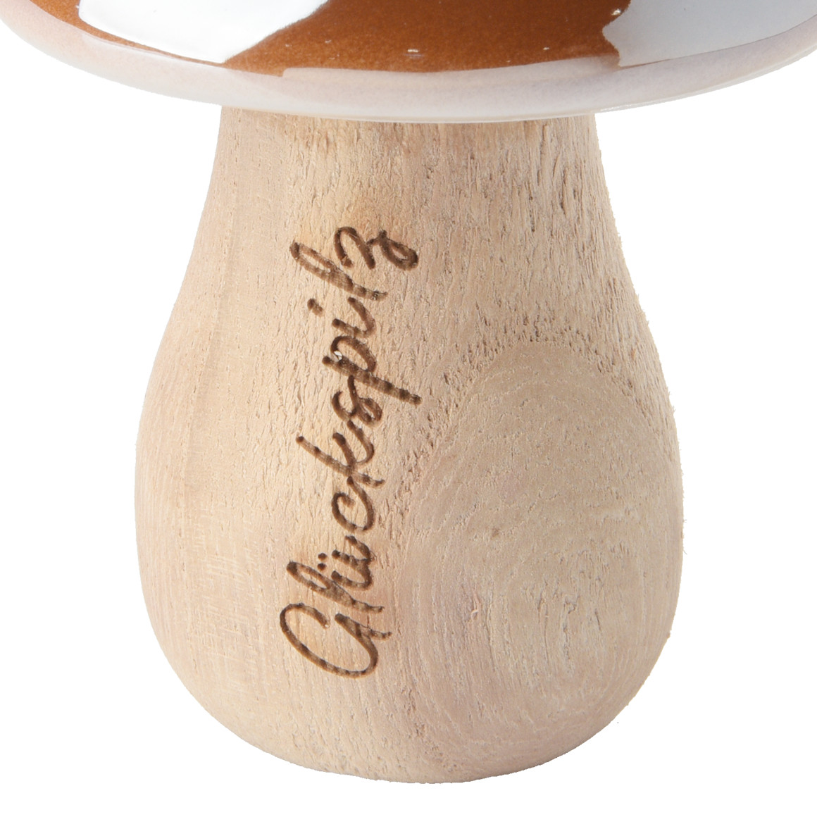 Kleiner Deko-Pilz mit Keramikkopf