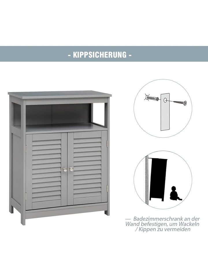COSTWAY Badezimmerschrank in Grau günstig kaufen onesize