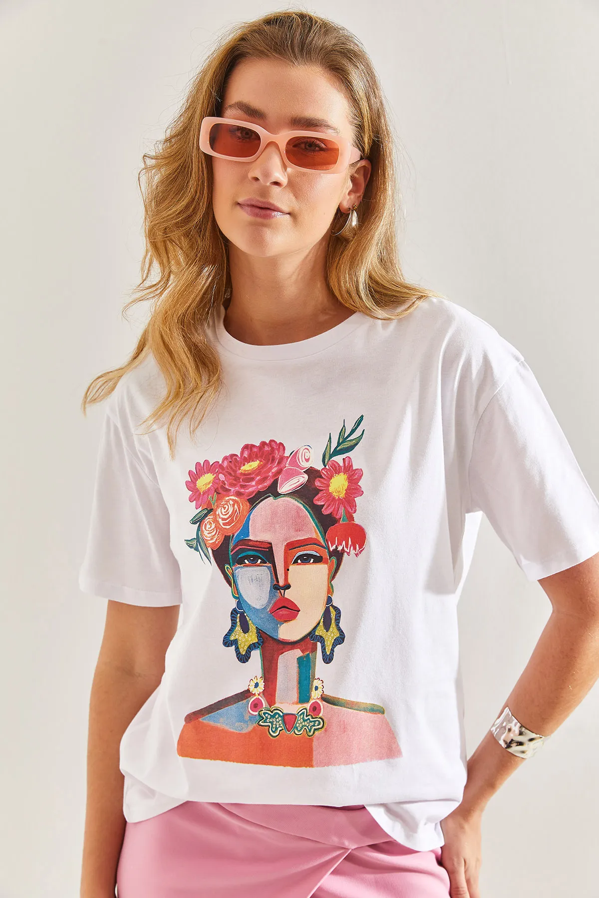 Bianco Lucci  T-Shirt - Weiß - Regular Fit