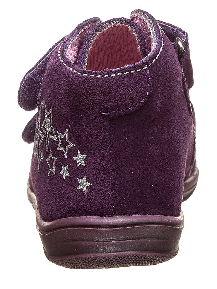 Richter Shoes Leder-Sneakers in Lila/ Silber günstig kaufen 20