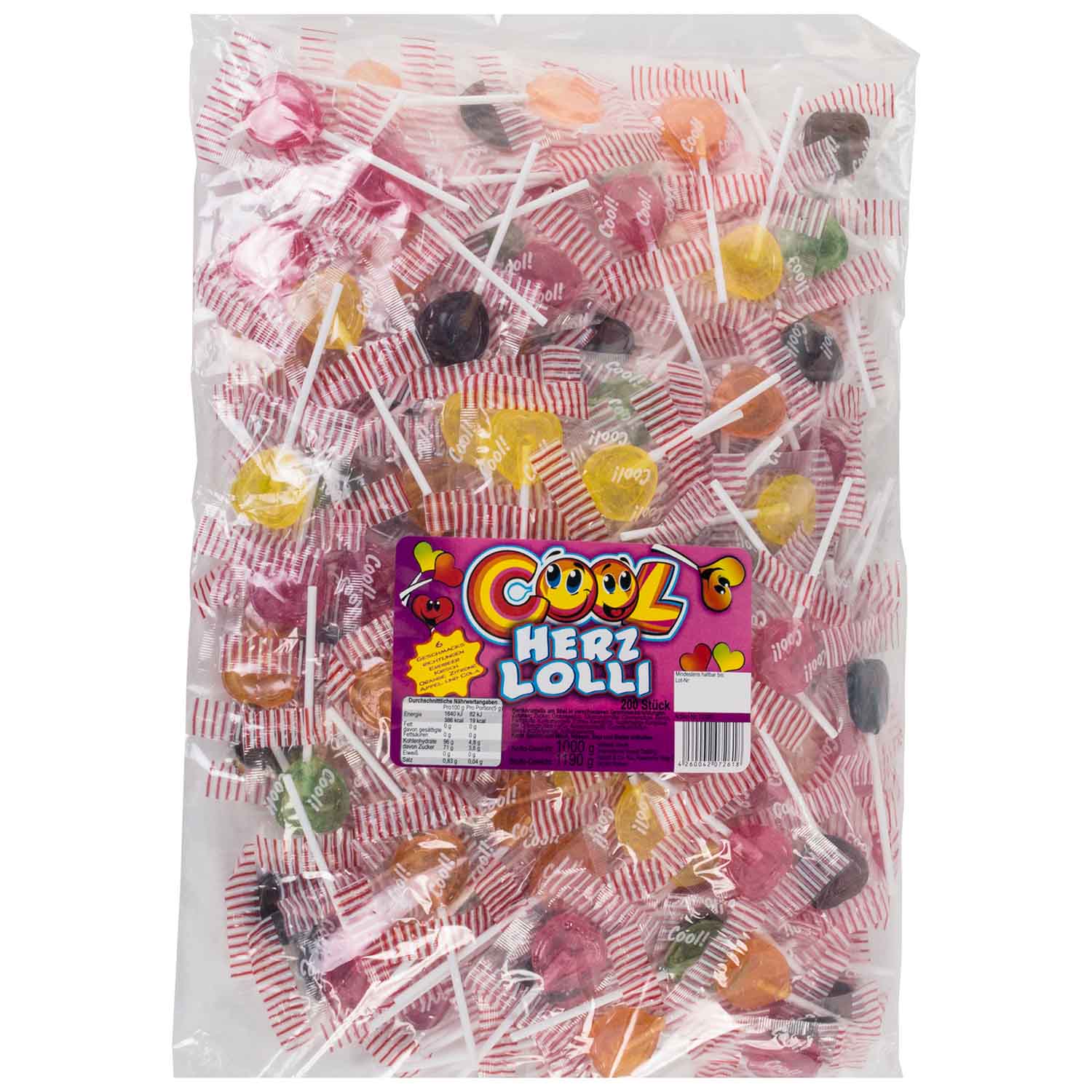 Cool Herz Lolli 200er