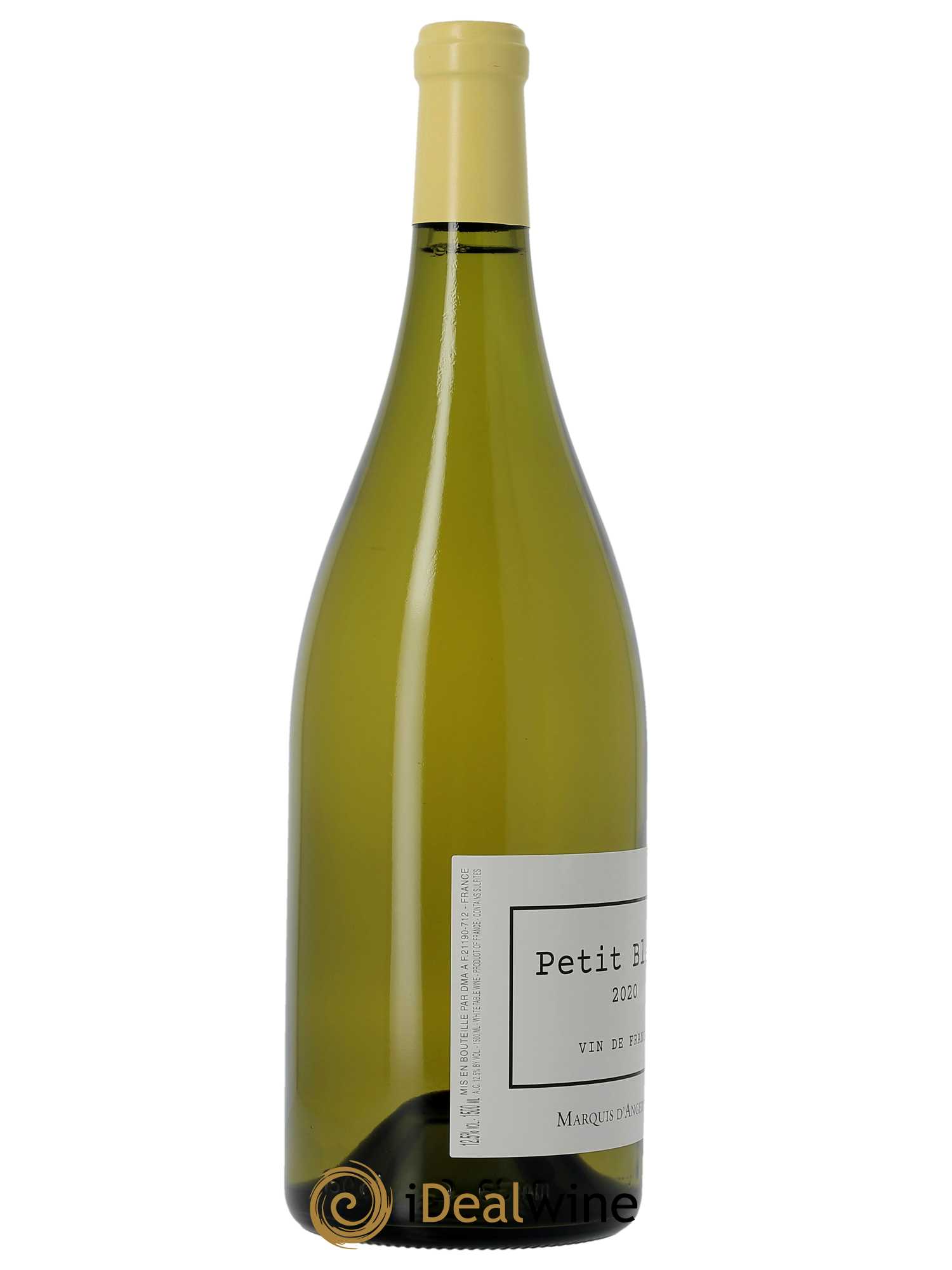Vin de France Petit blanc Marquis d'Angerville (Domaine)  2020 - Lot de 1 Magnum