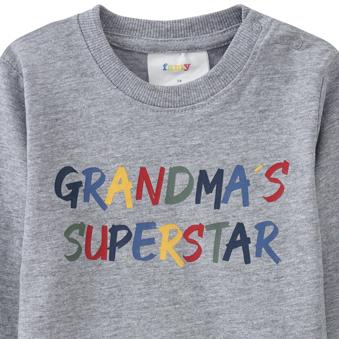 Baby Langarmshirt mit Message-Print