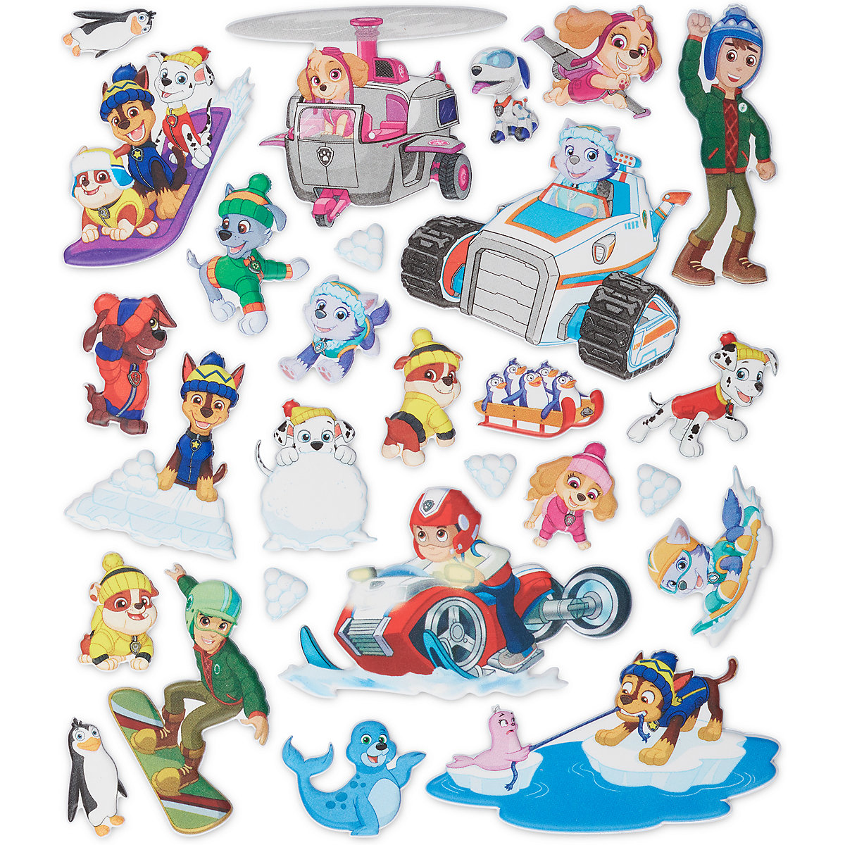 PAW Patrol wiederaufklebbare, bauschige Sticker – Jake´s Berg
