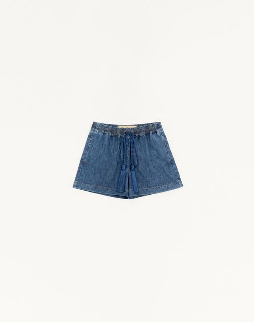 Shorts jeans de chambray