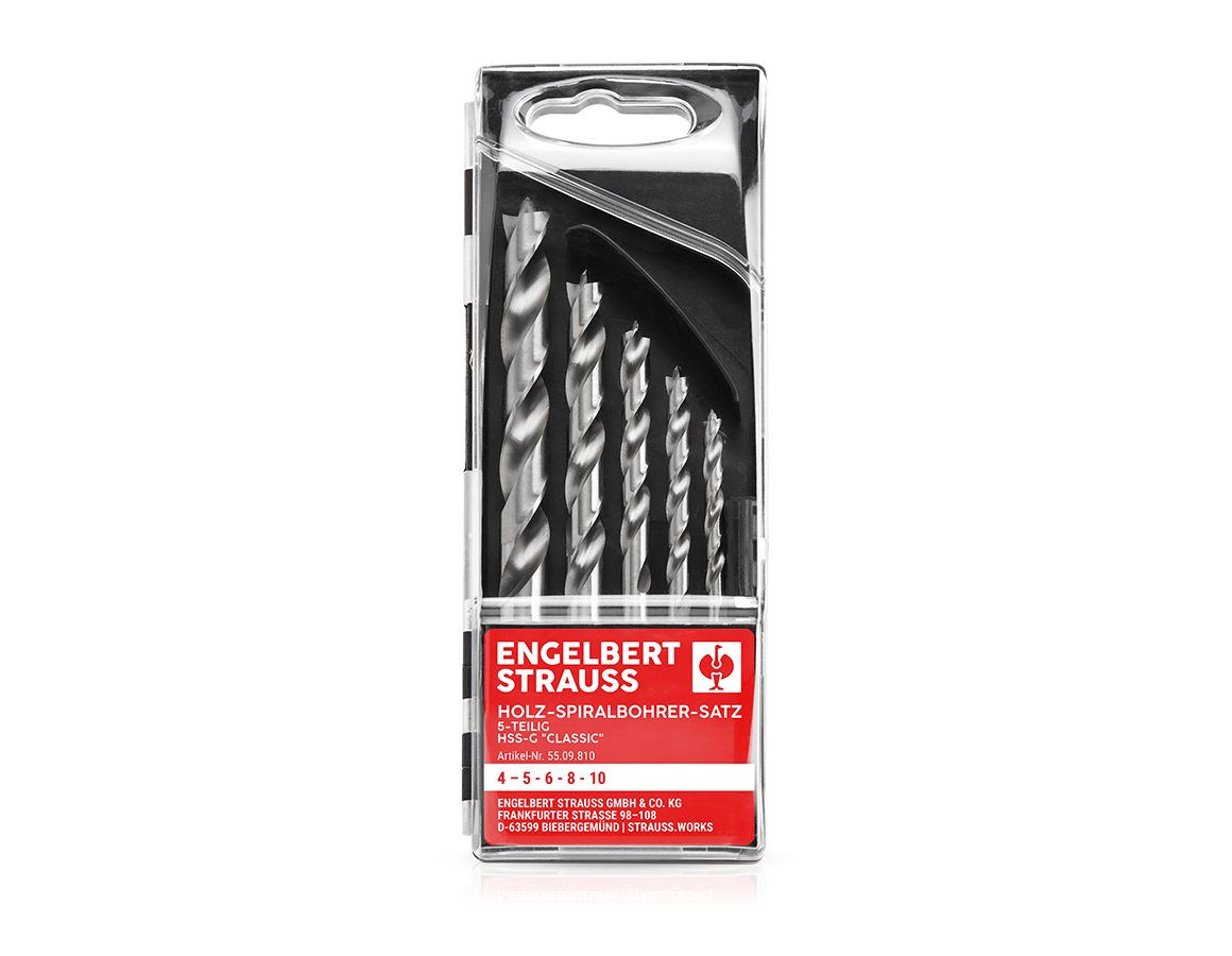 e.s. HSS-G Holzspiralbohrer-Satz classic