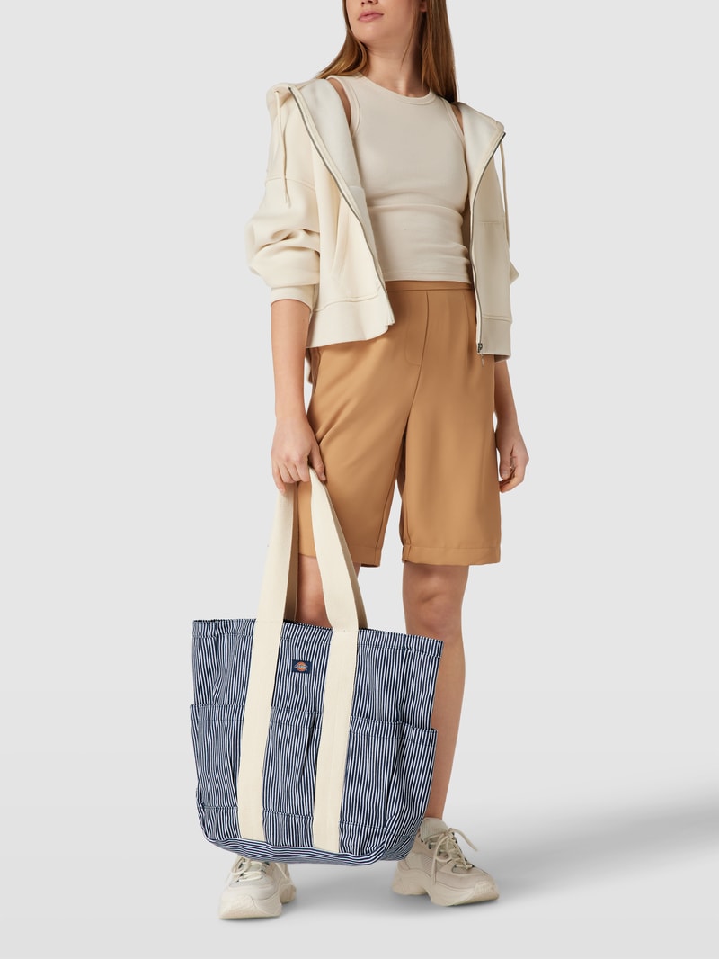Shopper mit Streifenmuster Modell 'HICKORY' in hellblau