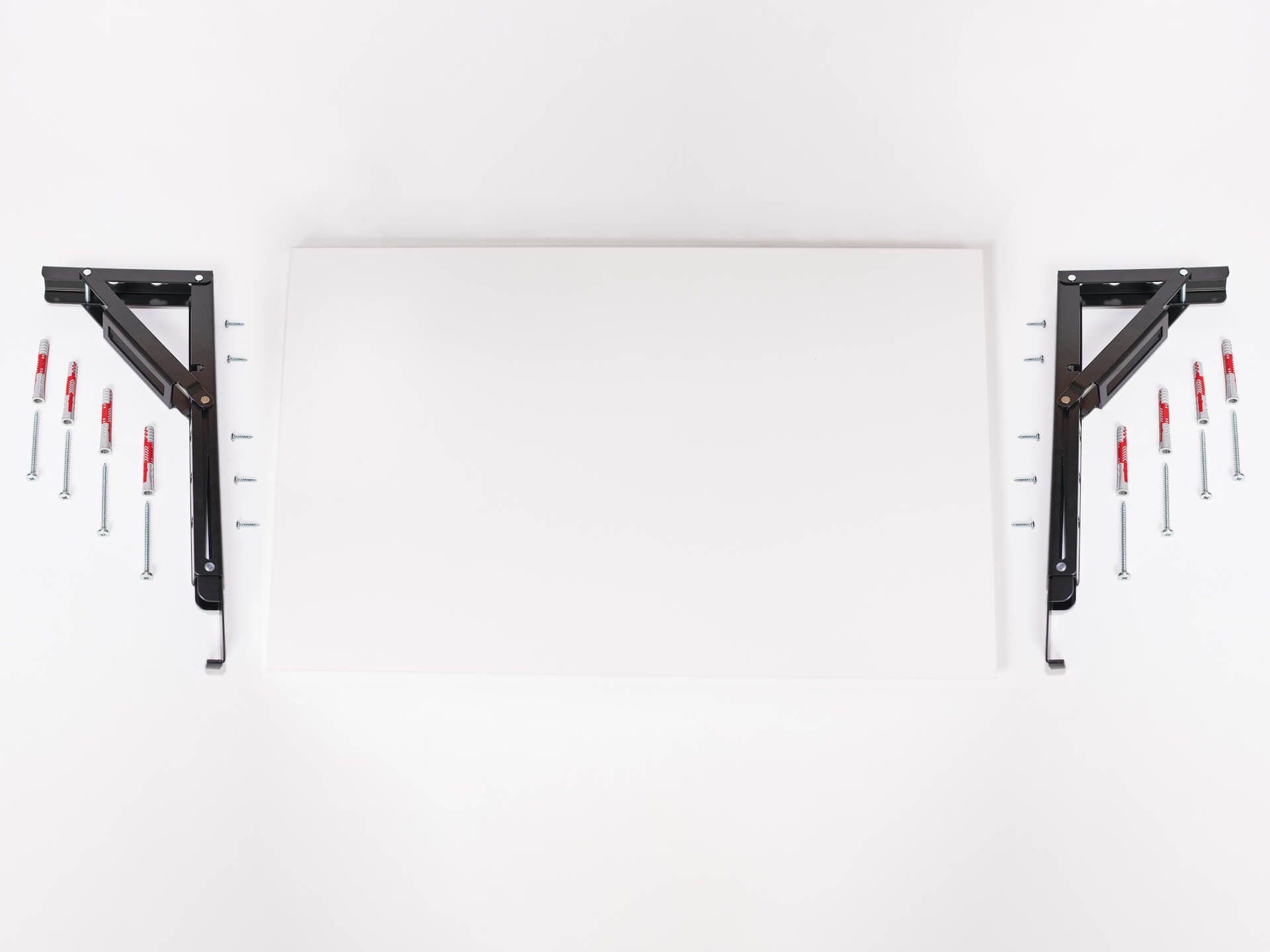 hibitaro Klapptisch Wandklapptisch, Inkl. Tischplatte Weiß Dekor 1000 x 600 x 25 mm (1-St)